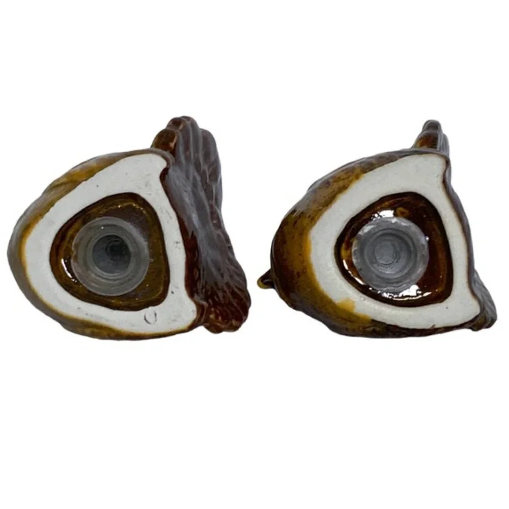 Thanksgiving Harvest Turkey Salt and Pepper Shaker Ceramic Set Rustic Fall Color